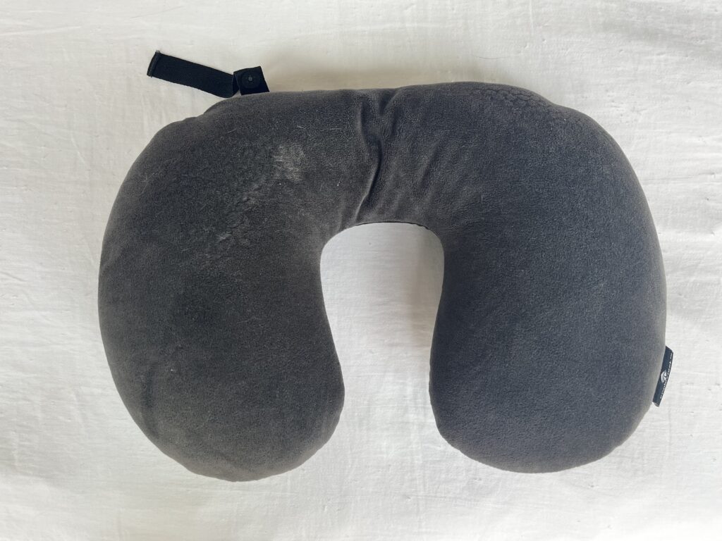 Grey neck pillow