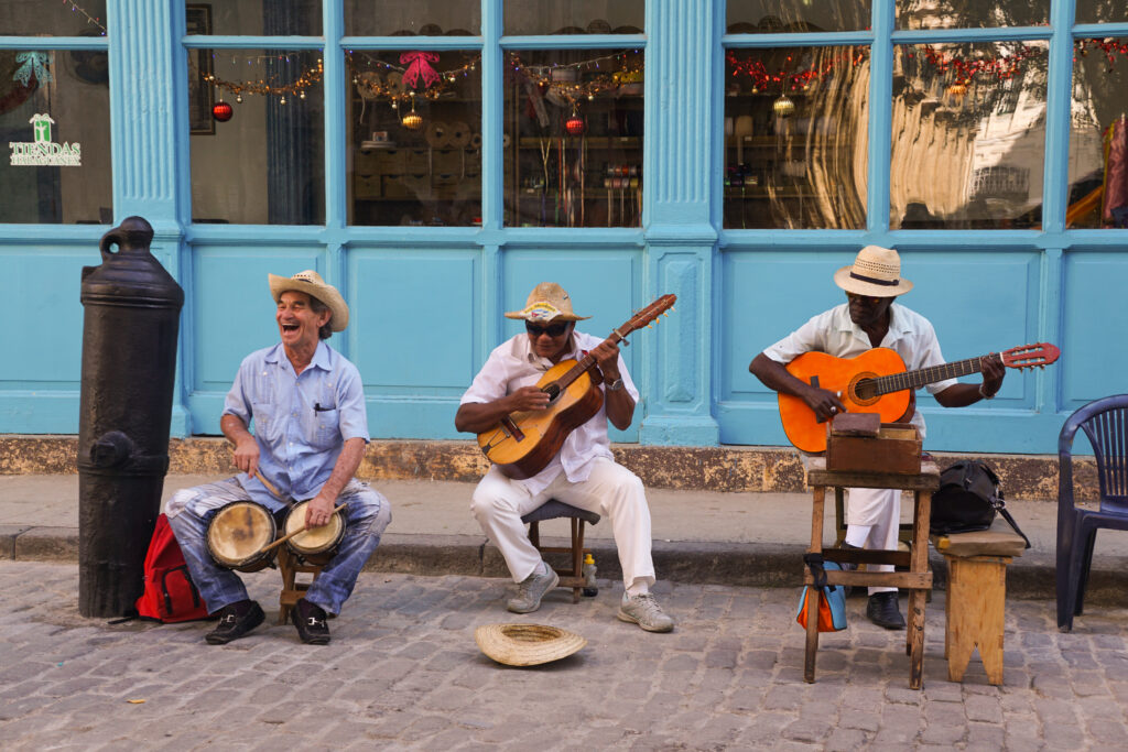 Musicians Playing Near Plaza Vieja, Havana, Cuba