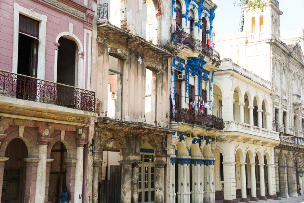 Colonial-Era Buildings in Old Havana, Cuba