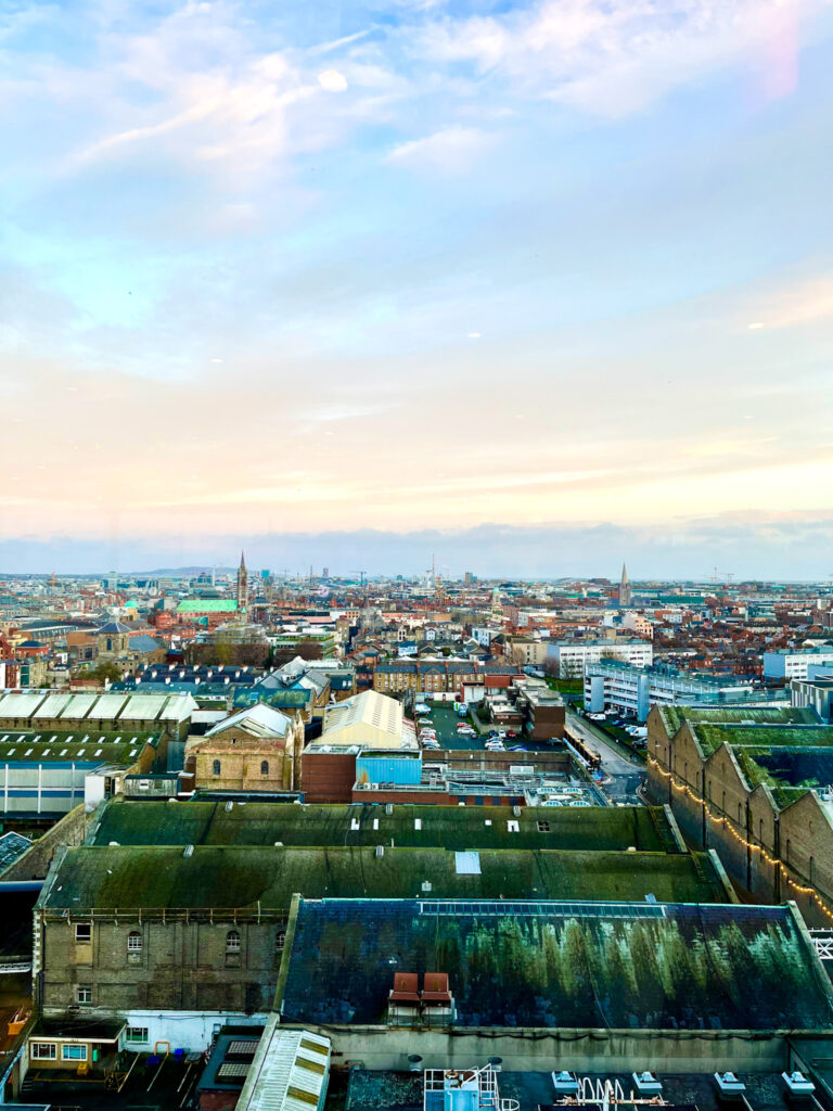 Panoramic Views of Dublin from the Guinness Storehouse