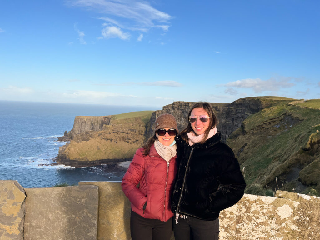 Two Women at the Cliffs of Moher, Ireland