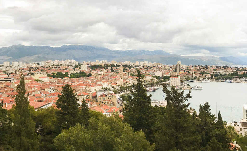 View of Split, Croatia from Marjan Hill
