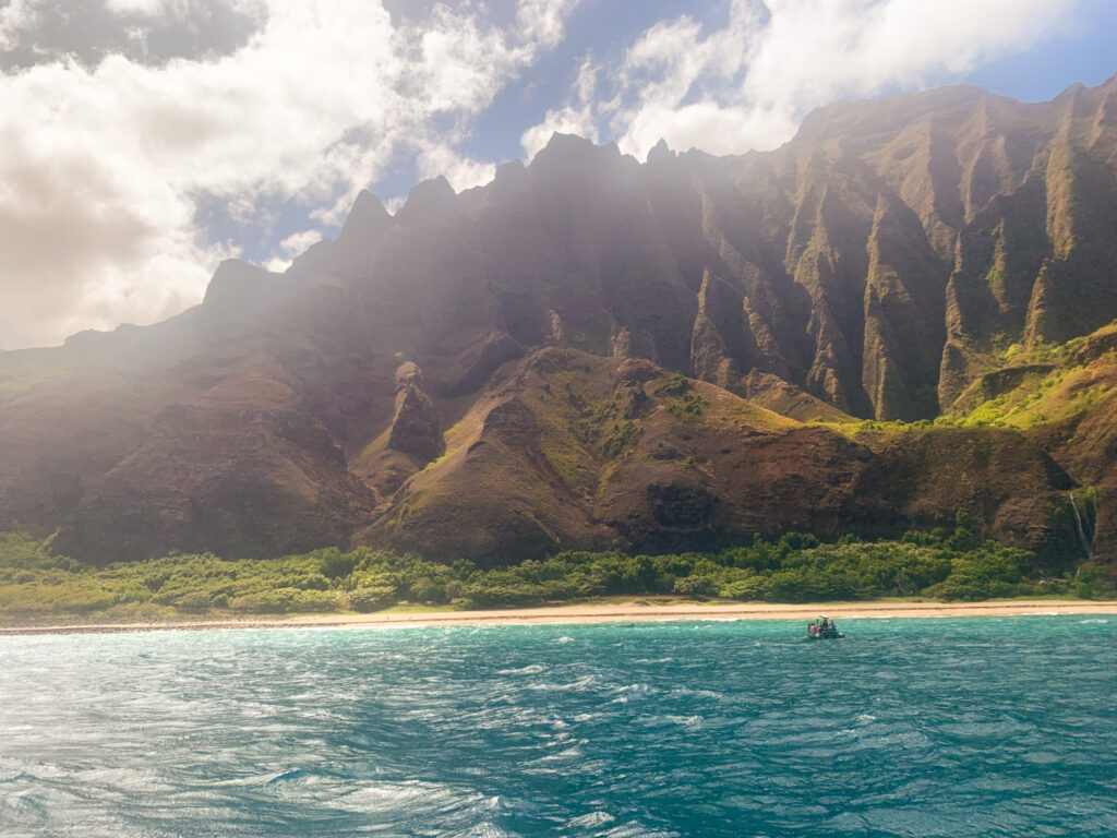 View of Kauai from the Ocean