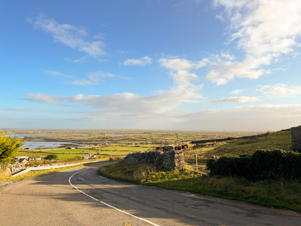 Small Town Road in Western Ireland