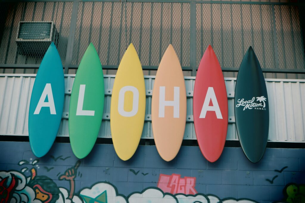 ALOHA Sign in Honolulu, Oahu