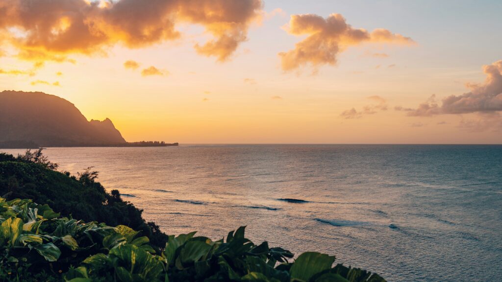 Sunset Over Kauai