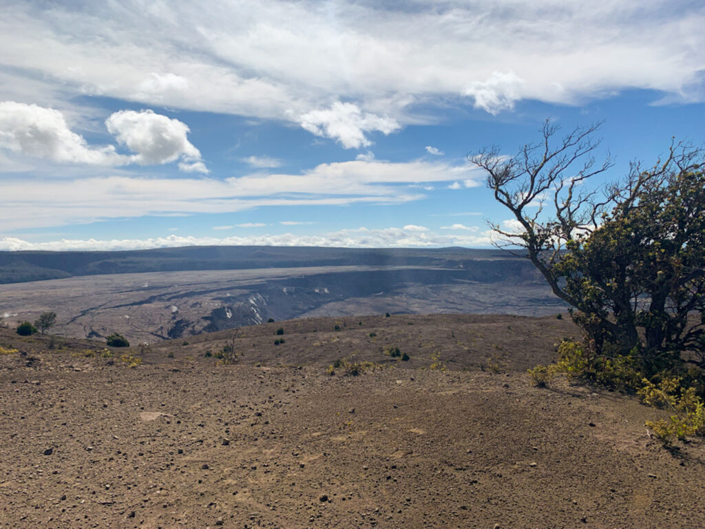 Crater Rim on the Kilauea Summit in Hawai'i Volcanoes National Park