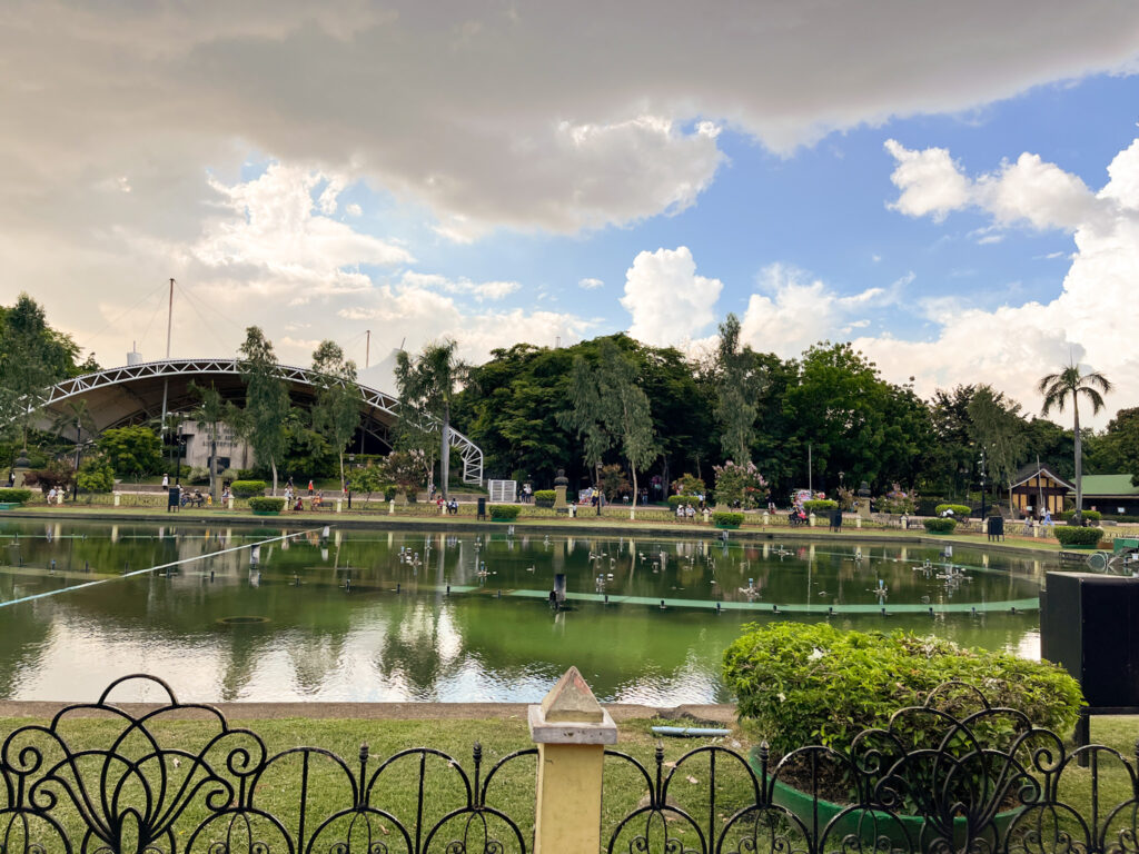 Central Lagoon in a Green Park