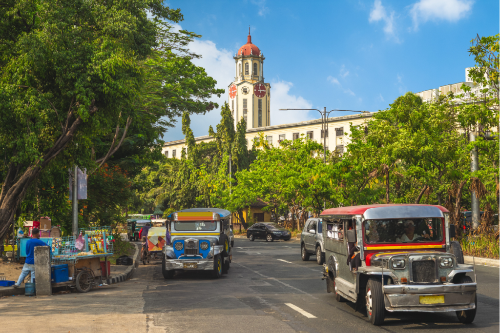 Group of Jeepneys in Manila
