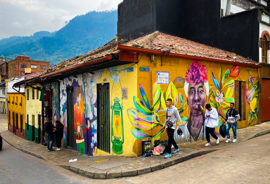 Beautiful Colored House in La Candelaria, Bogota